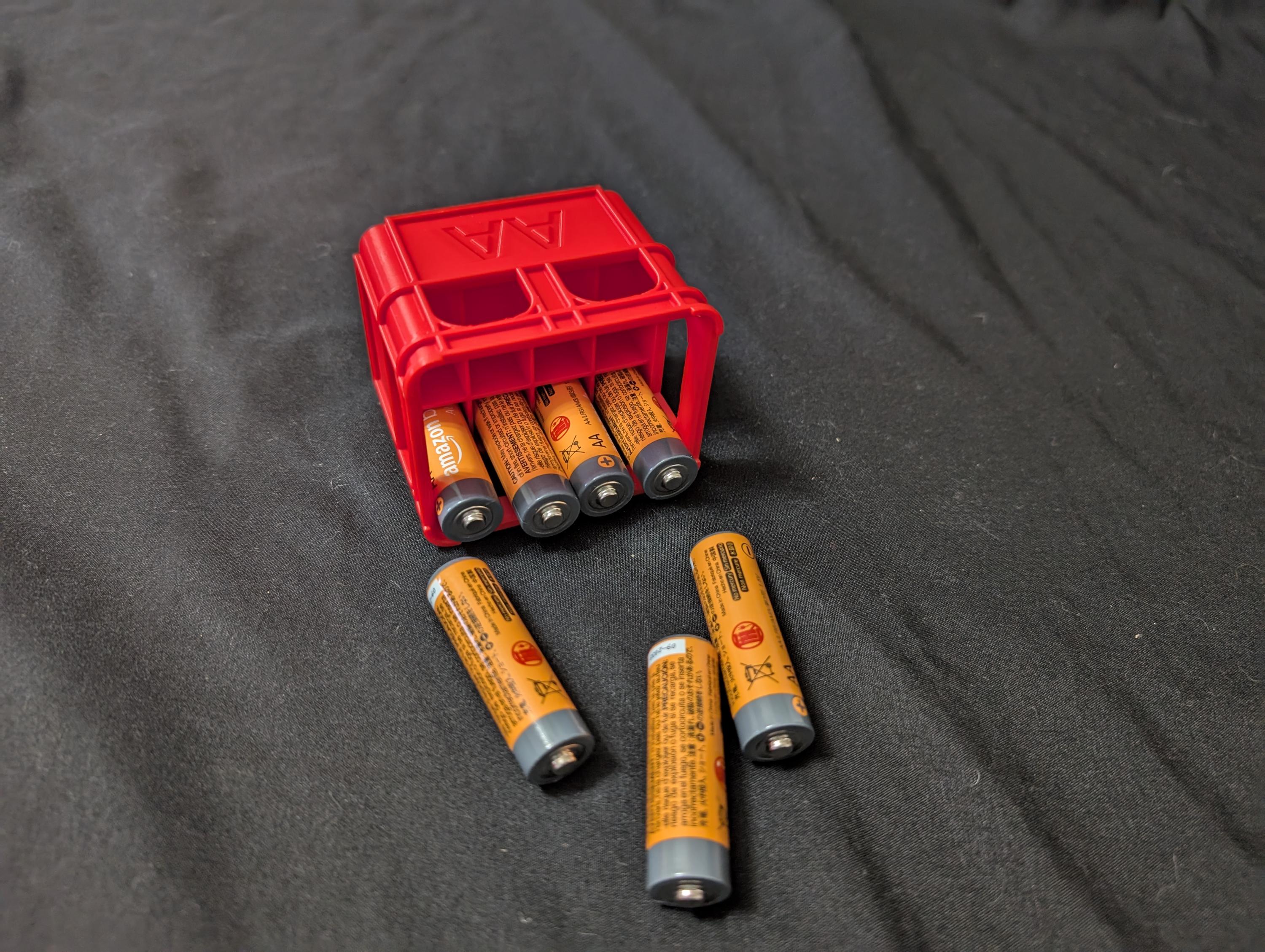 3D Printed Stackable Beer Crate Battery Organizer - Compact and Durable Storage Solution