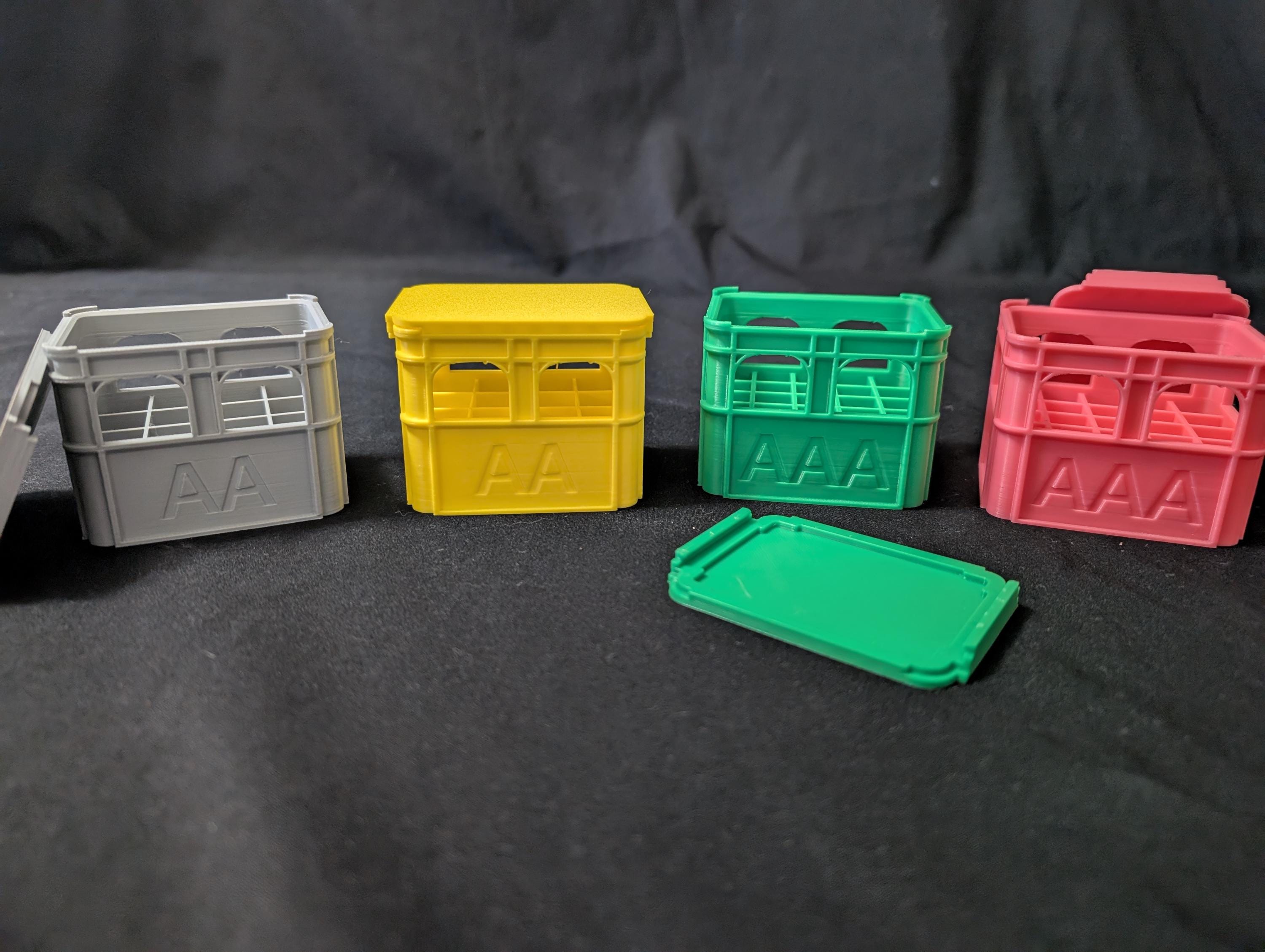 3D Printed Stackable Beer Crate Battery Organizer - Compact and Durable Storage Solution