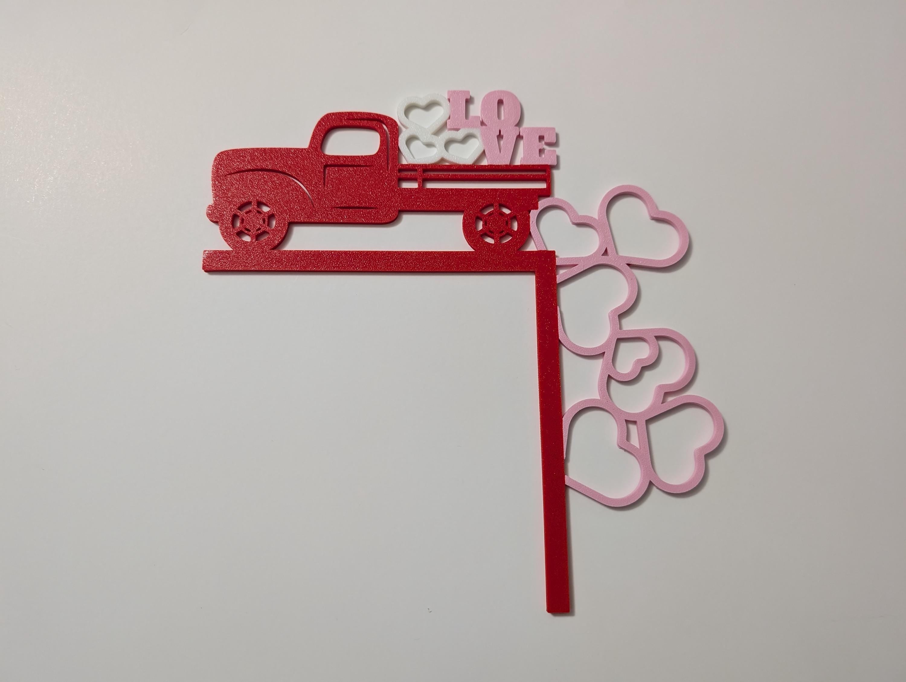 Truck Load of Love Door Decor - Valentine's Day Decorative Piece