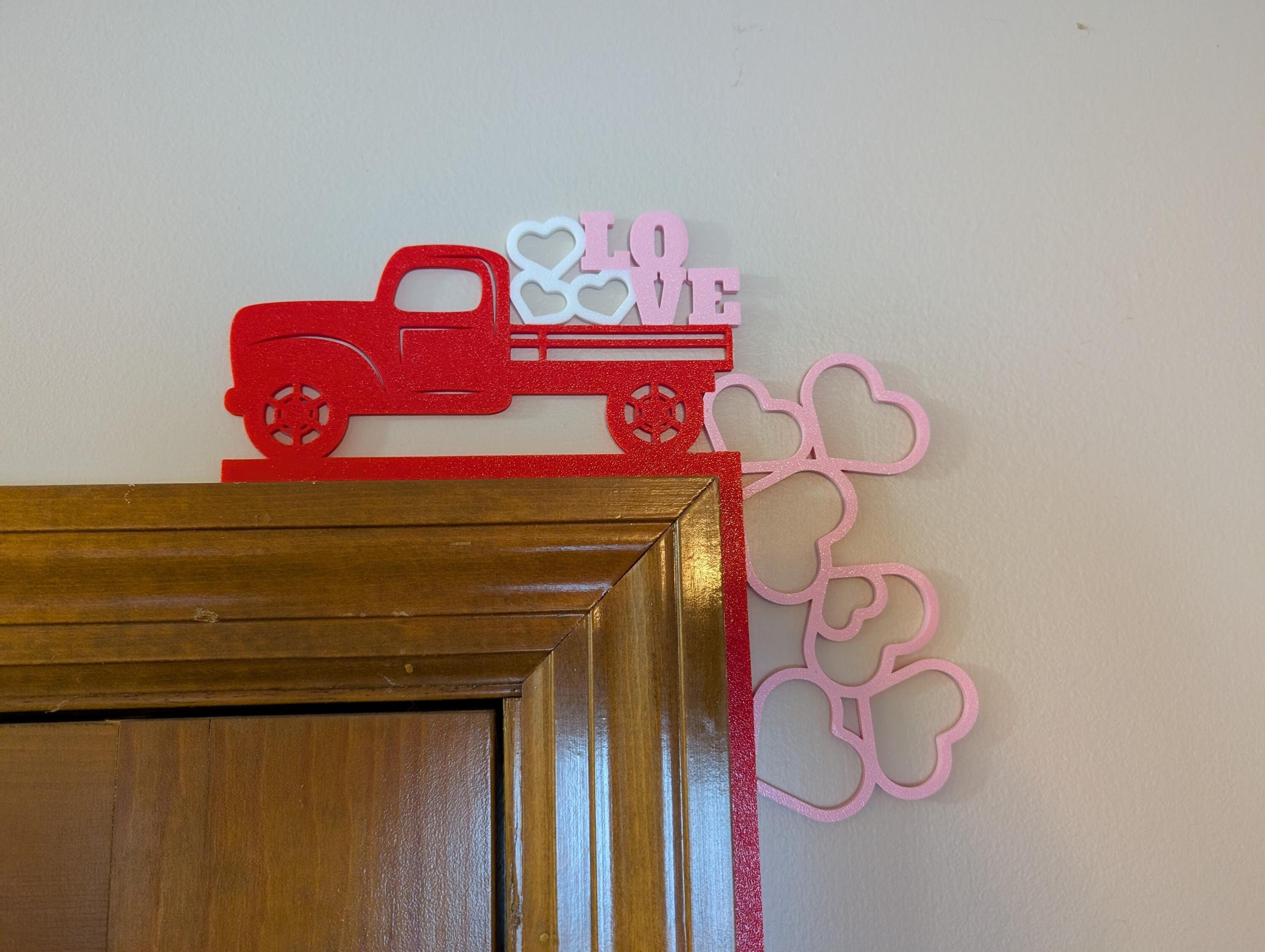 Truck Load of Love Door Decor - Valentine's Day Decorative Piece